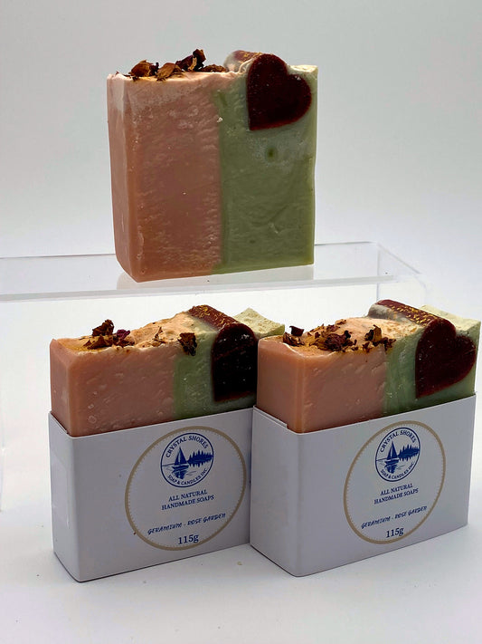Geranium - Rose Garden — handmade natural soap bars