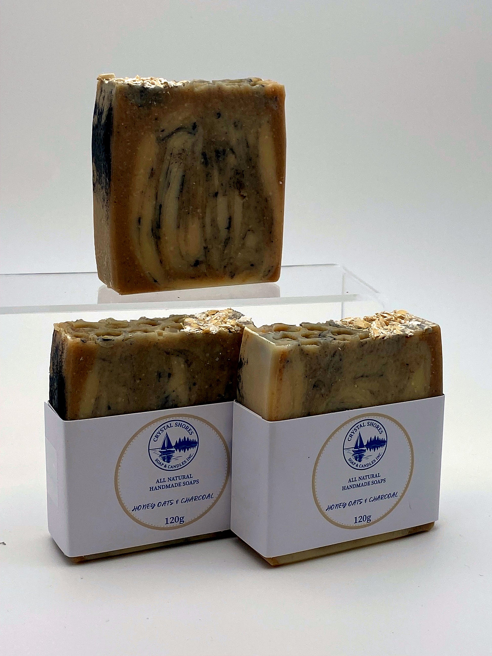 Honey Oats & Charcoal — handmade natural soap bars