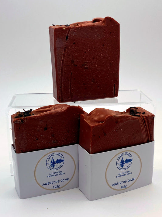 Hibiscus Soap — handmade natural soap bars