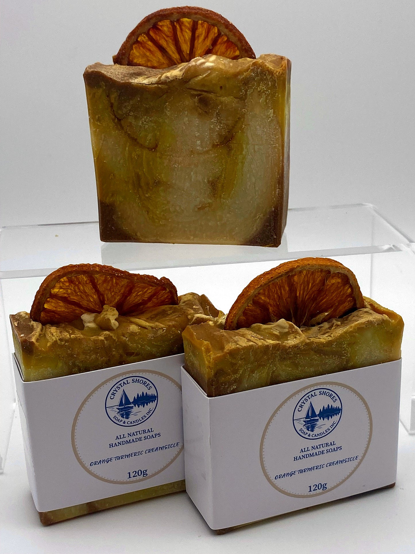 Orange Turmeric Creamsicle — handmade natural soap bars