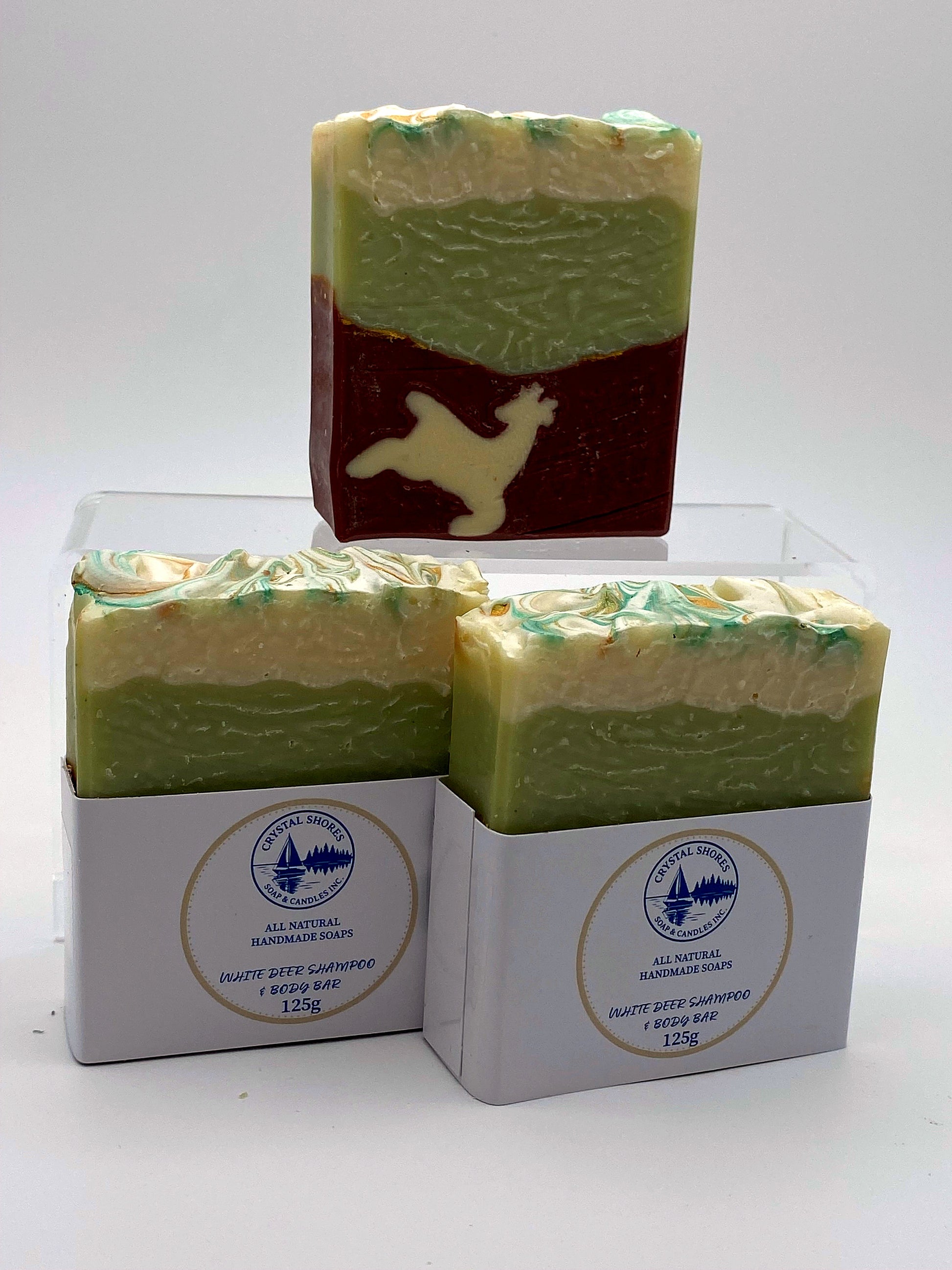 White Deer Shampoo & Body Bar — handmade natural soap bars